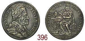 Roma - Innocenzo XII - Piastra 1694 anno IV ... 