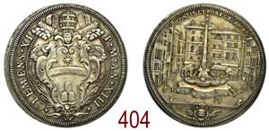 Roma - Clemente XI 1700-1721 - Piastra anno ... 