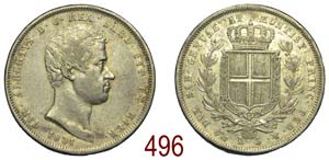 Savoia - Carlo Alberto - 5 Lire 1831 Genova ... 