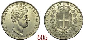 Savoia - Carlo Alberto - 5 Lire 1849 - ... 