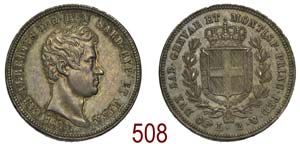  Savoia - Carlo Alberto - 2 Lire 1835 - RR ... 