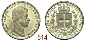 Savoia - Carlo Alberto - Lira 1832 Genova - ... 