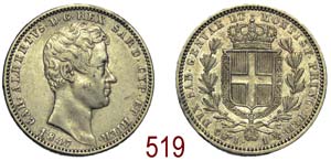 Savoia - Carlo Alberto - Lira 1847 - RR ... 