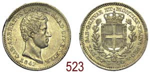  Savoia - Carlo Alberto - 50 Centesimi 1847 ... 