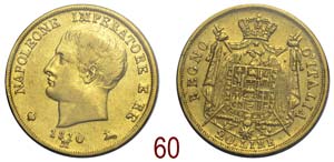 Milano - Napoleone I - 20 Lire 1810 - oro mm ... 
