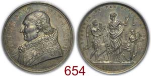 Pio VIII anno II, medaglia a ricordo dei ... 