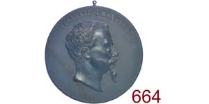  Medaglia in onore a re Vittorio Emanuele II ... 