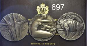 San marino - 3 medaglie celebrative della ... 