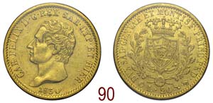 Savoia - Carlo Felice - 20 Lire 1830 - Rara ... 