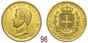 Savoia - Carlo Alberto - 20 Lire 1833 - oro ... 