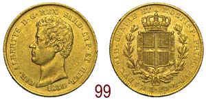 Savoia - Carlo Alberto - 20 Lire 1834 Genova ... 