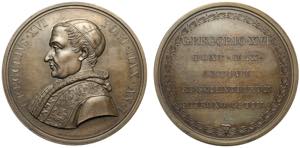 Gregorio XVI (1831-1846), Medaglia anno I ... 