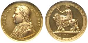 Pio IX (1846-1870), Medaglia 1846 per ... 