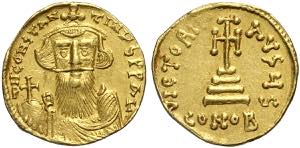 Bizantine, Costante II (641-668), Solido ... 