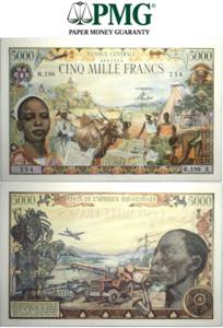Equatorial Africa (Chad), 5000 Francs nd ... 