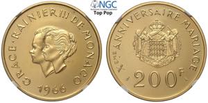 Monaco, Ranier III (1949-2005), 200 Francs ... 