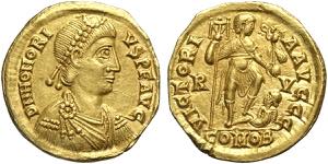 Romane Imperiali, Onorio (393-423), Solido ... 