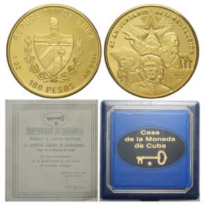 Cuba, Second Republic (1962-), 100 Pesos (1 ... 