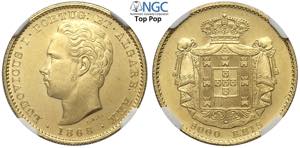 Portugal, Luiz I (1861-1889), 5000 Reis ... 