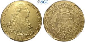 Spain, Carlos IV (1788-1808), 8 Escudos ... 