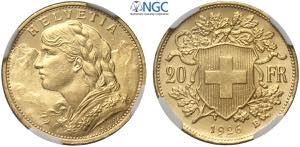 Switzerland, Confederation, 20 Francs 1926, ... 