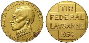 Switzerland Vaud, Gold Medal 1954 Lausanne, ... 