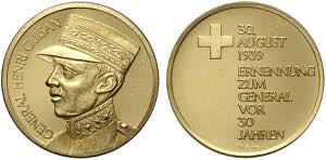Switzerland, Gold Medal nd Henri Guisan, Au ... 
