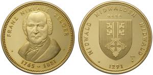 Switzerland Nidwalden, Gold Medal nd, Au mm ... 