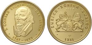 Switzerland Zurich, Gold Medal nd, Au mm 33 ... 