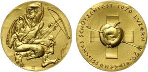 Switzerland Luzern, Gold Medal 1979, Au mm ... 