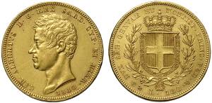 Savoia, Carlo Alberto (1831-1849), 100 Lire ... 