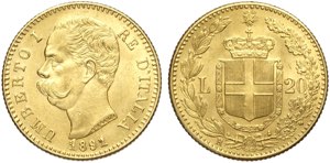 Regno dItalia, Umberto I (1878-1900), 20 ... 