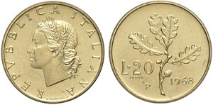 Repubblica Italiana, Monetazione in Lire ... 