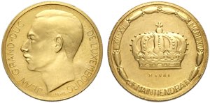 Luxembourg, Jean (1964-2000), Gold Essai 20 ... 