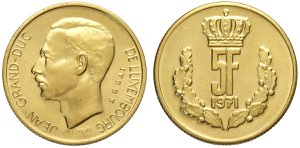 Luxembourg, Jean (1964-2000), Gold Essai 5 ... 