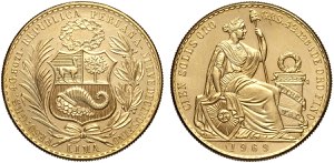 Perù, Republic, 100 Soles 1969, Mintage ... 