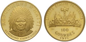 Haiti, Republic, 100 Gourdes 1971, KM-93 Au ... 