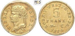 Germany Westphalia, Jerome (1807-1813), 5 ... 