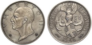 Umberto II (1946), Medaglia da 20 Lire 1946, ... 