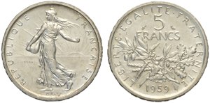 France, Fifth Republic (1959-), Silver Essai ... 