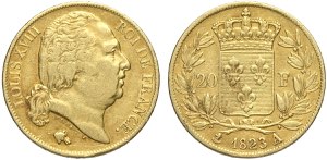 France, Louis XVIII (1814-1824), 20 Francs ... 