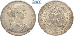 Germany Frankfurt, Free City, 2 Thaler (3,5 ... 