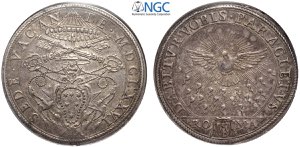 Roma, Sede Vacante (1676), Piastra, Dav-4084 ... 