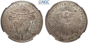 Roma, Sede Vacante (1846), Scudo, Rara Ag mm ... 