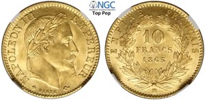 France, Napoleon III (1852-1870), 10 Francs ... 