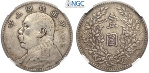 China, Republic, Dollar year 3 (1914), ... 