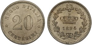 Regno dItalia, Umberto I (1878-1900), 20 ... 