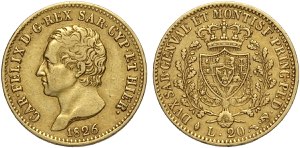 Savoia, Carlo Felice (1821-1831), 20 Lire ... 