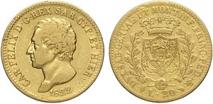 Savoia, Carlo Felice (1821-1831), 20 Lire ... 