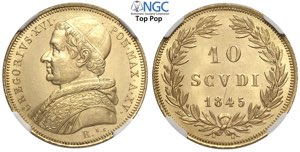 Roma, Gregorio XVI (1831-1846), 10 Scudi ... 